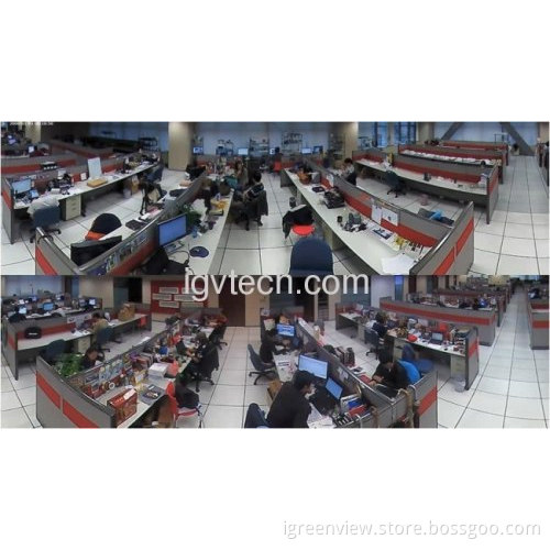 360 ° Fish-eye Panoramic View Of 2.0mega Pixels Ip Dome Camera 